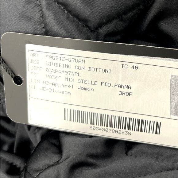 NWT Dolce & Gabbana Black White Stars Print reversible Bomber Jacket IT 42 US M - Picture 7 of 8